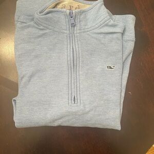 Vineyard Vines light Blue Half-Zip Sweater M12-14